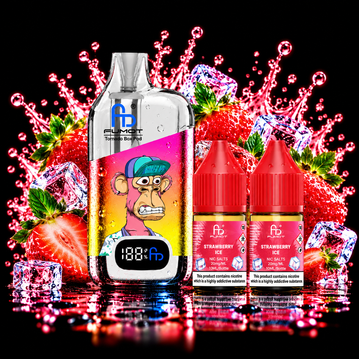 FUMOT TORNADO BOX 50K Strawberry Ice