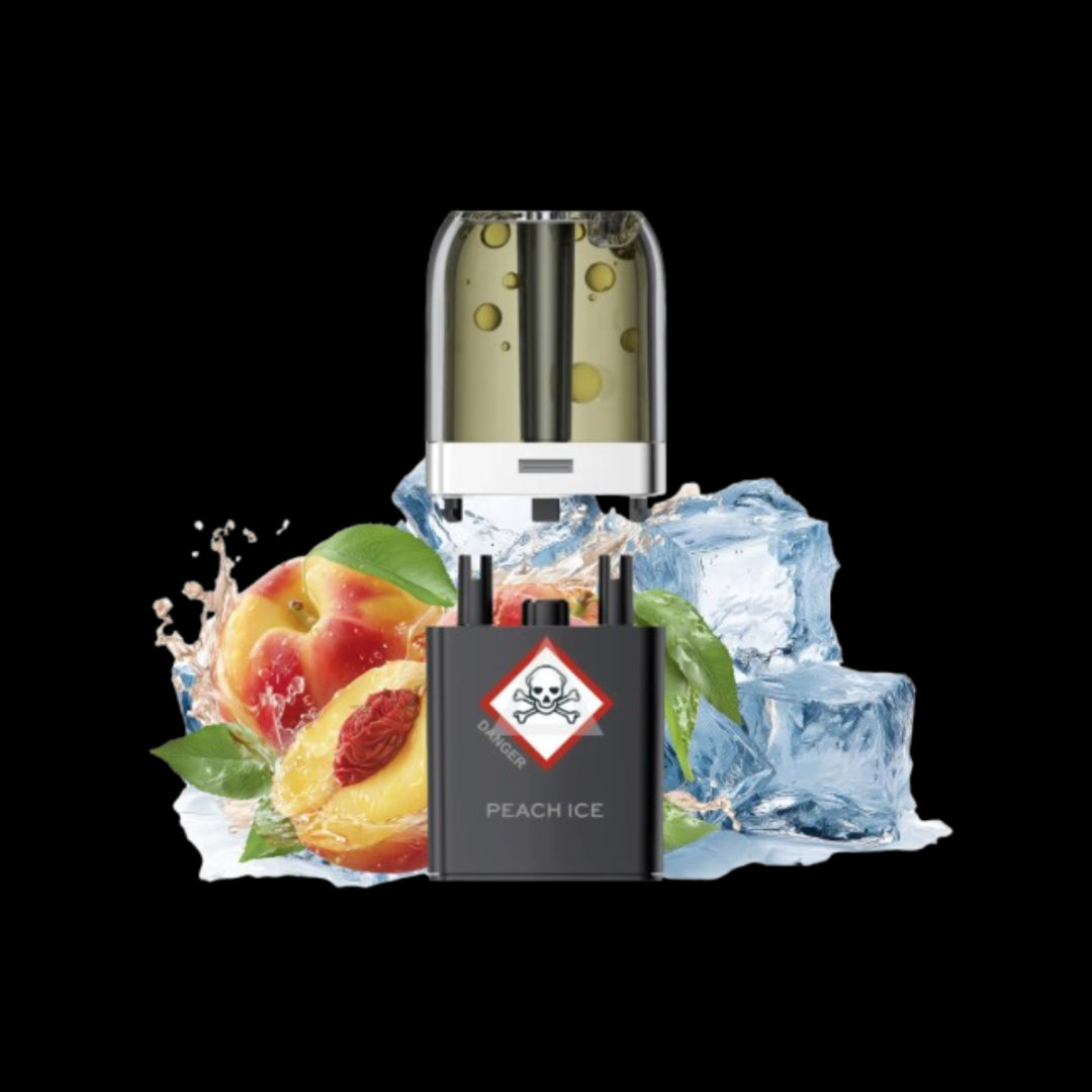 VOZOL NEON PLUG MAX | Peach Ice | Liquid Pods