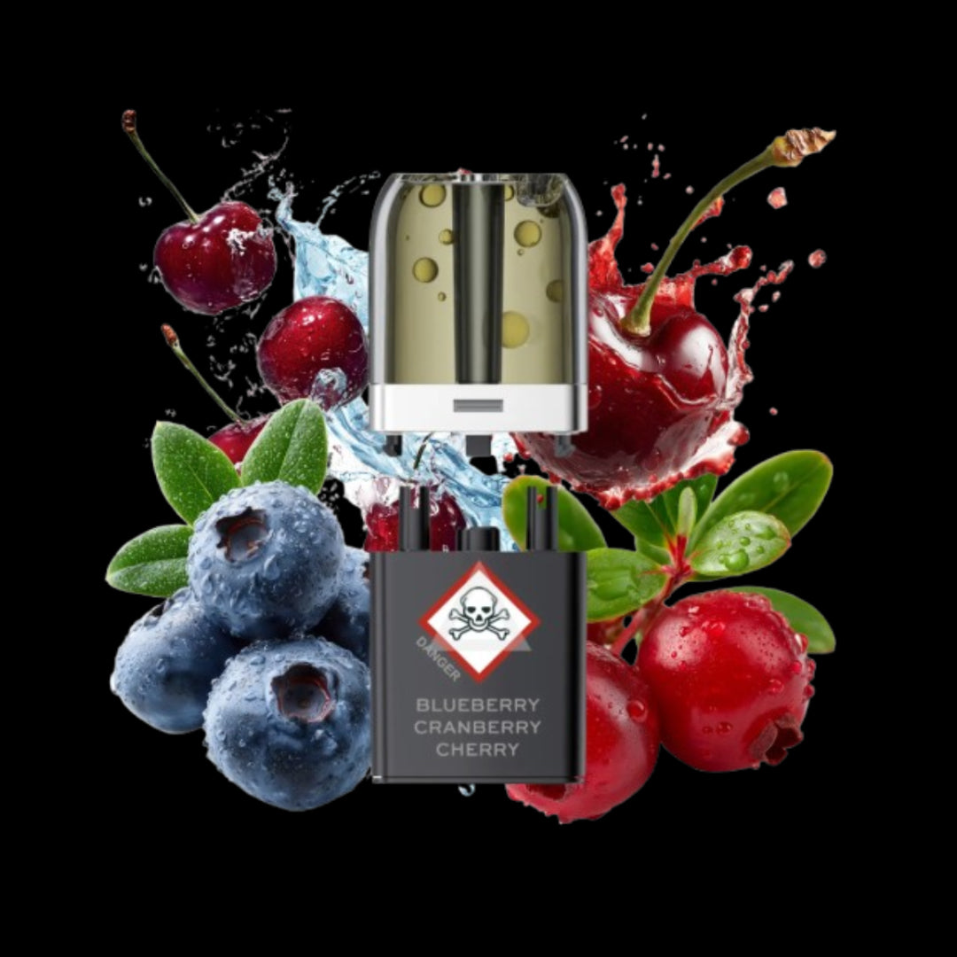 VOZOL NEON PLUG MAX | Blueberry Cranberry Cherry | Liquid Pods
