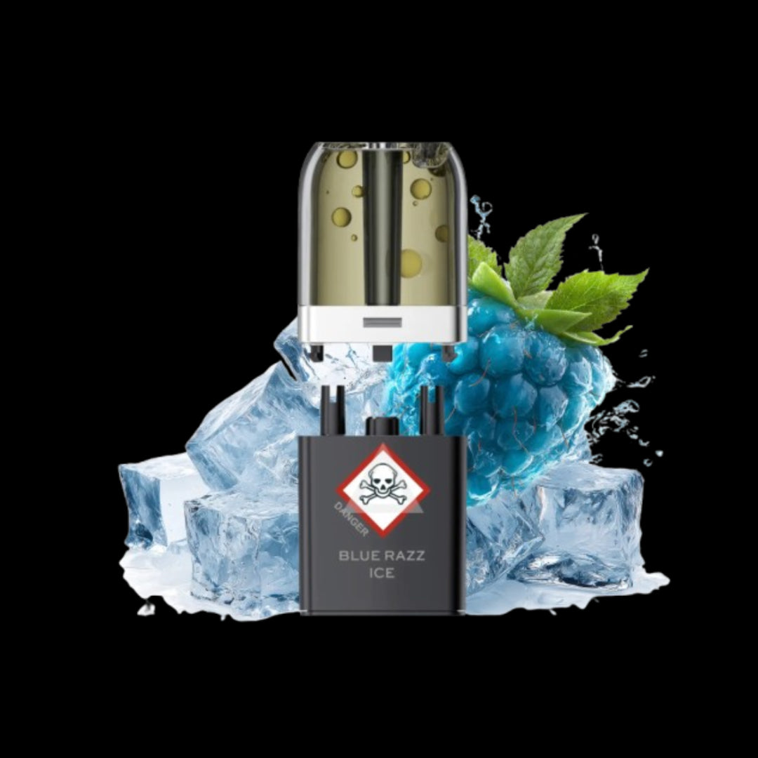 VOZOL NEON PLUG MAX | Blue Razz Ice | Liquid Pods