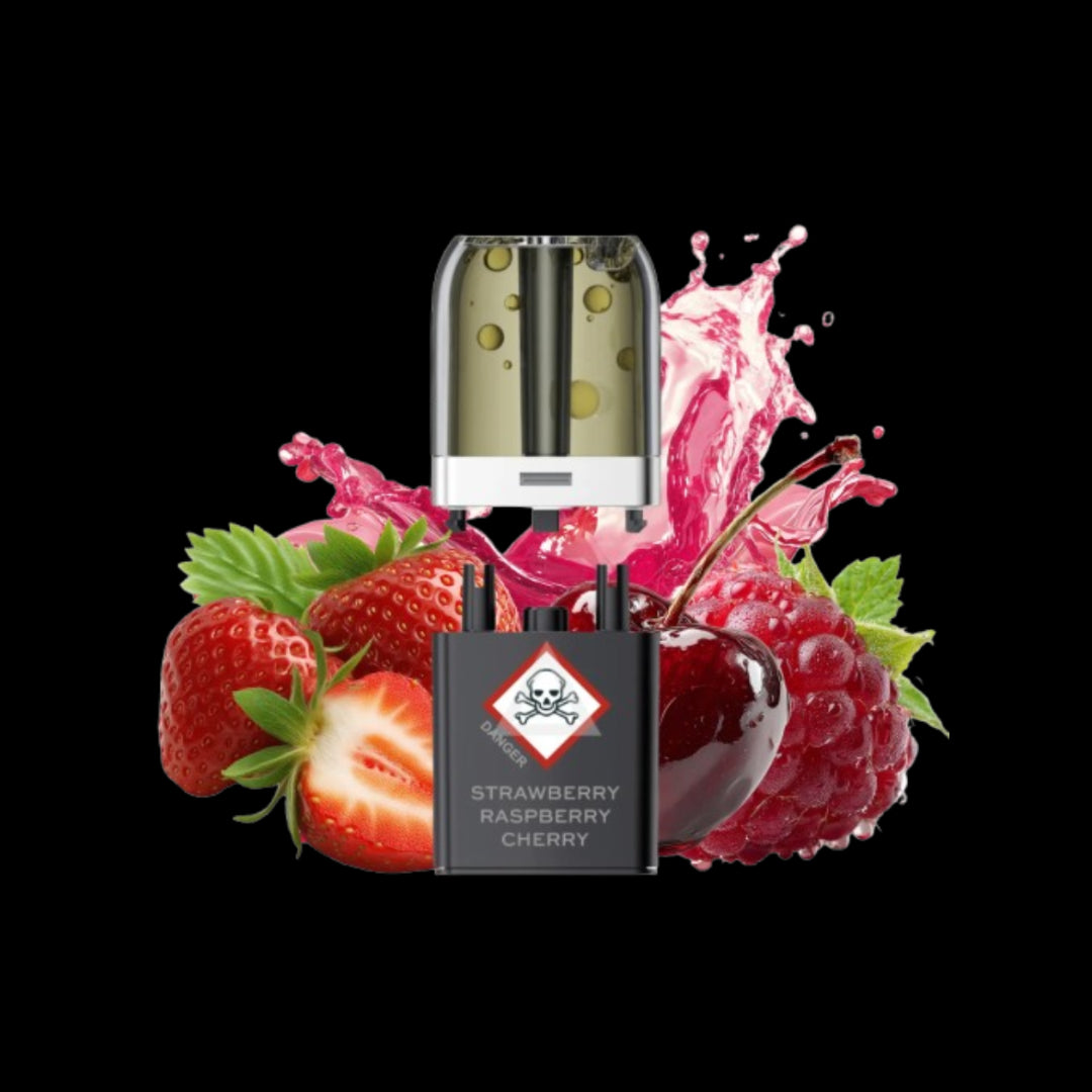 VOZOL NEON PLUG MAX | Strawberry Raspberry Cherry | Liquid Pods
