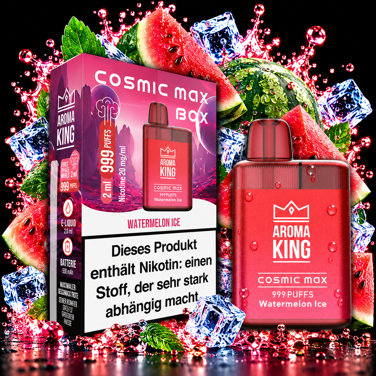 AROMA KING COSMIC MAX BOX Watermelon Ice