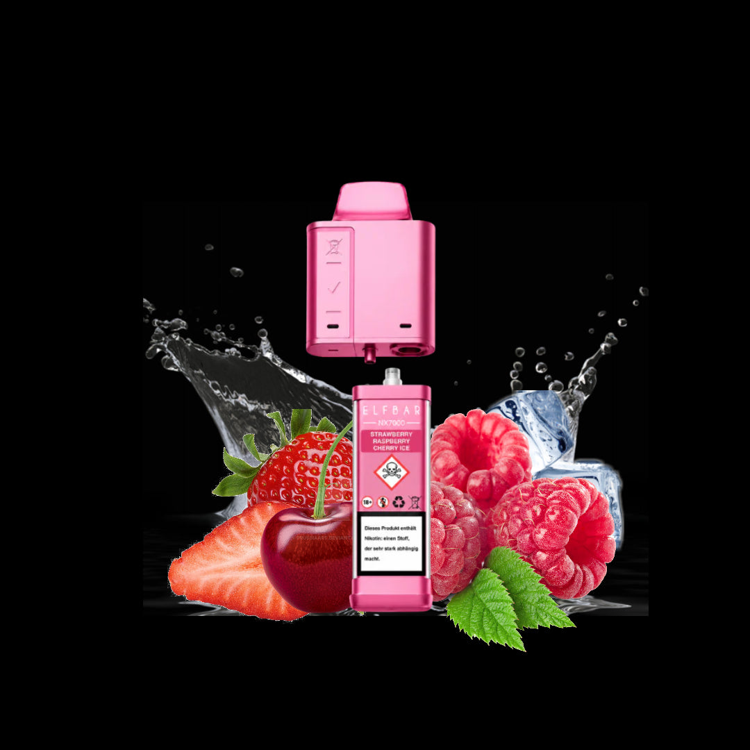 ELFBAR NX7000 POD Strawberry Raspberry Cherry Ice
