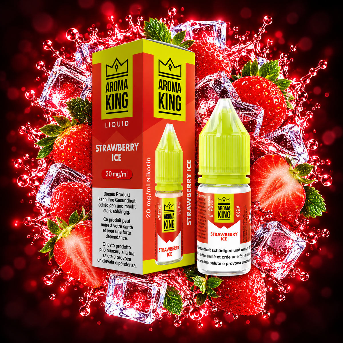 AROMA KING LIQUID 10ML Strawberry Ice
