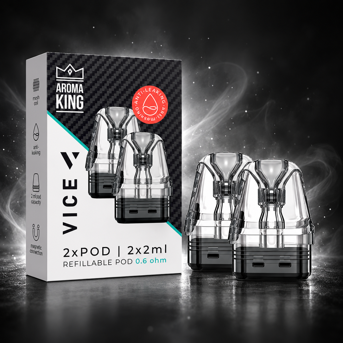 AROMA KING VICE 2 x refillable Pod 0.6 Ohm