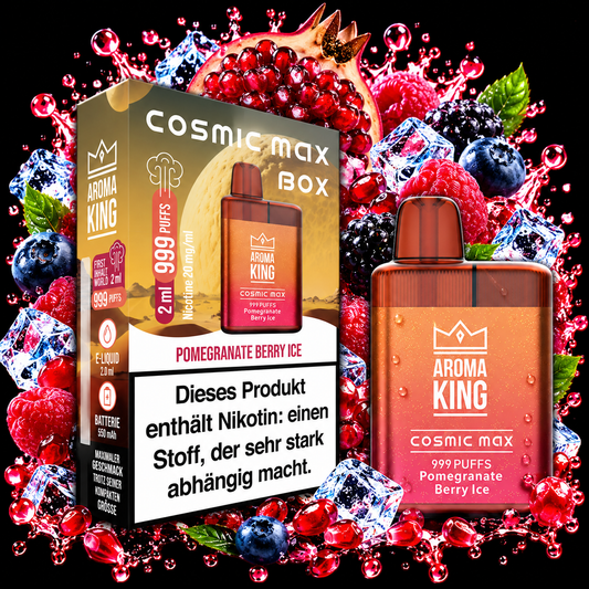 AROMA KING COSMIC MAX BOX Pomegranate Berry Ice