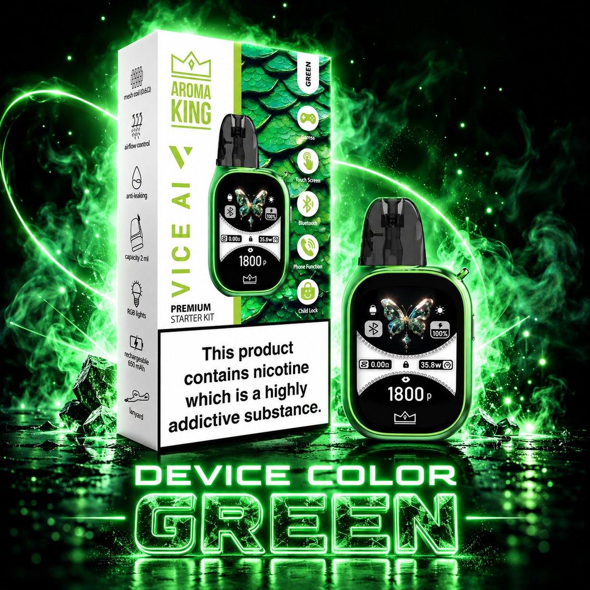 AROMA KING VICE AI - Device Green
